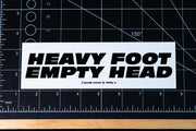 Heavy Foot decal
