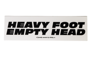 Heavy Foot decal