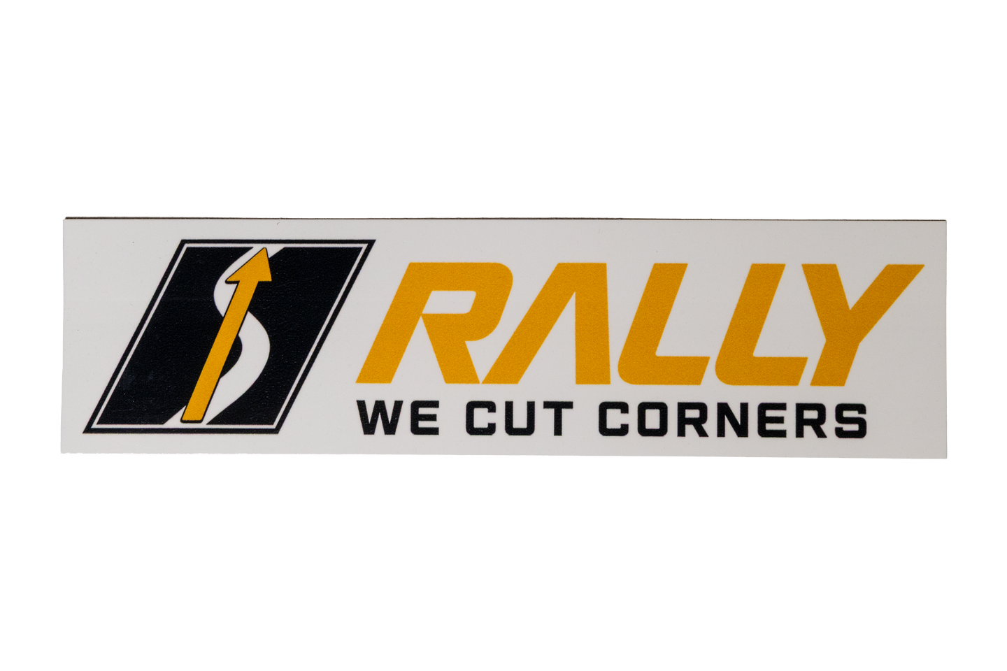 Corner cut decal