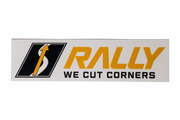 Corner cut decal